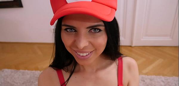  Super Mario cosplay porn with busty pornstar Kira Queen